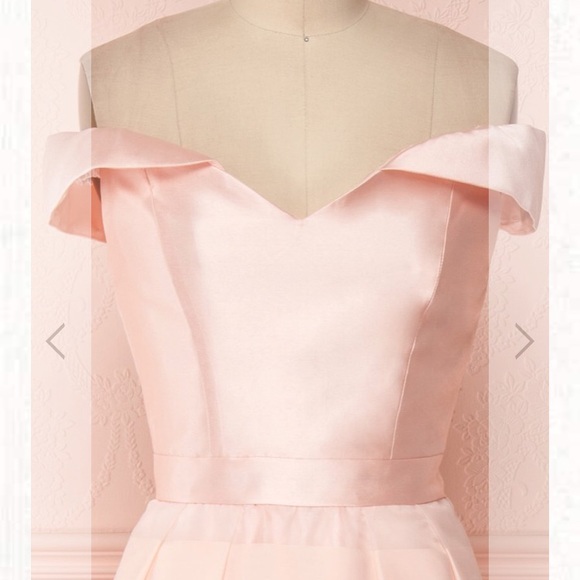 Pink off the shoulder dress - Picture 2 of 4